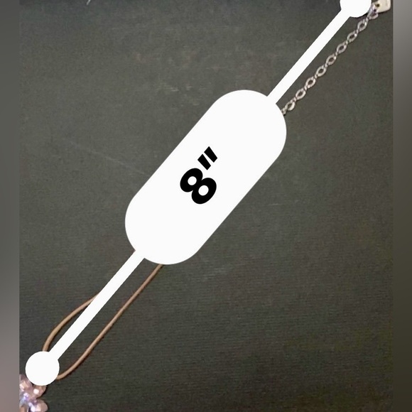 💠LEATHER & SILVER NECKLACE, FLOWER-SHAPED PENDANT AND DIAMOND STONE💠 - Picture 2 of 10